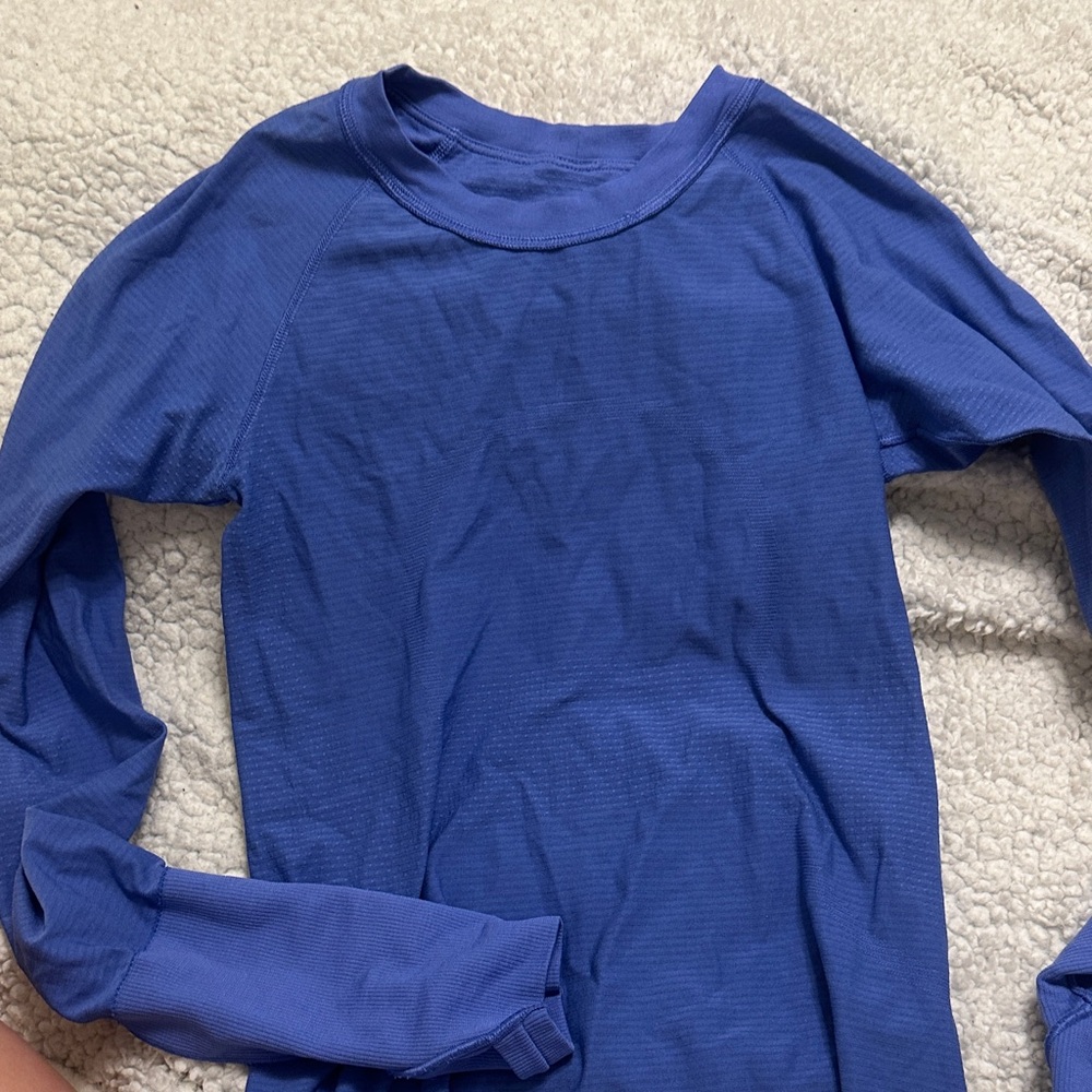 Lululemon Purple/Blue on camera Long Sleeve Shirt